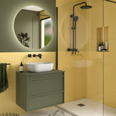 Mueble de baño ATTILA 700 2 cajones Encimera (Lavabo no incluido) - BañoClick
